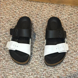 Birkenstock Black and White Sandals